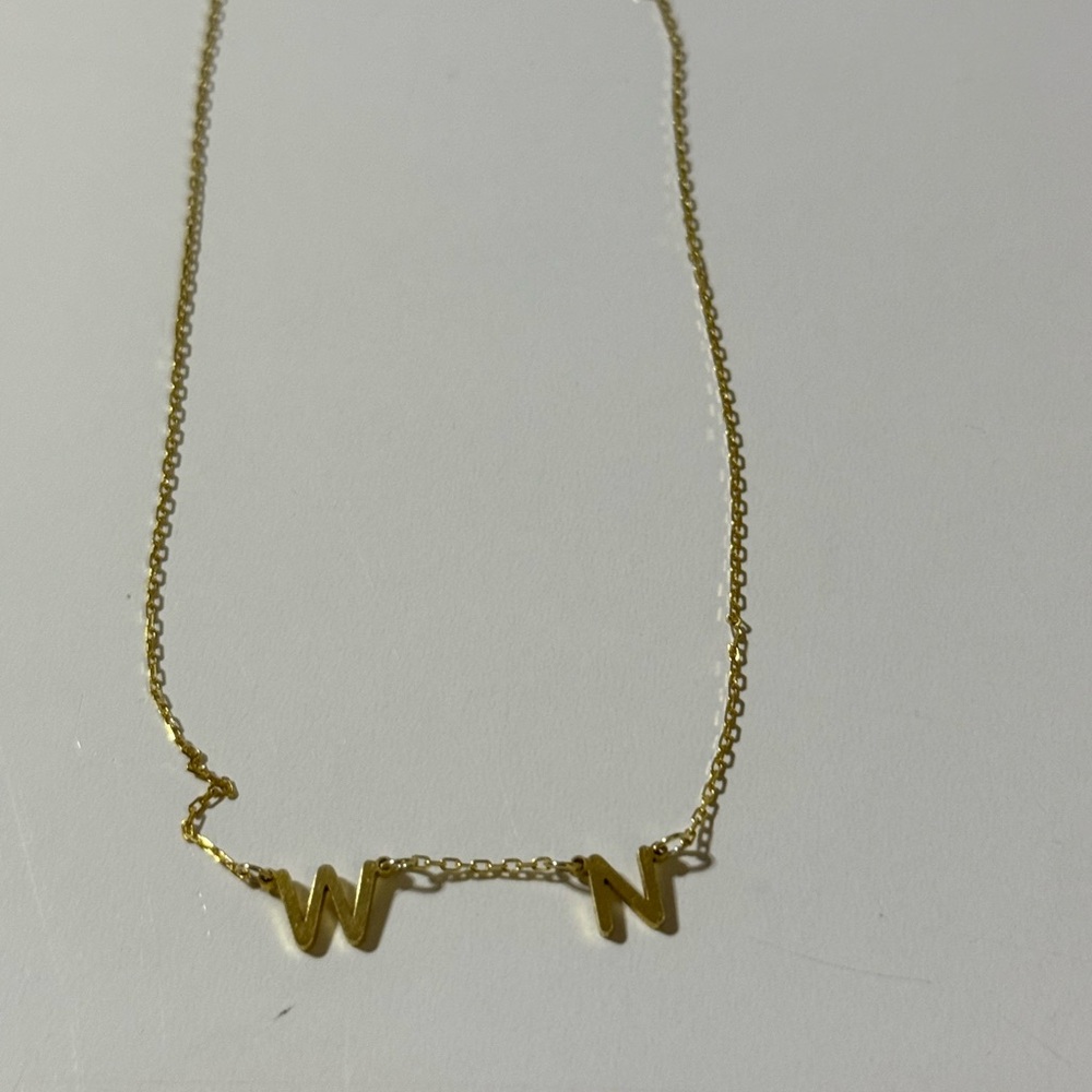 Caitlyn Minimalist Alice Dainty Initial Necklace